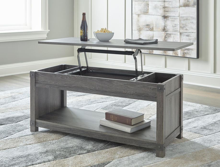 Freedan Lift-Top Coffee Table - Plourde Furniture Co (Caribou, ME)
