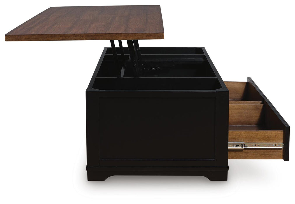 Wildenauer Lift-Top Coffee Table - Plourde Furniture Co (Caribou, ME)