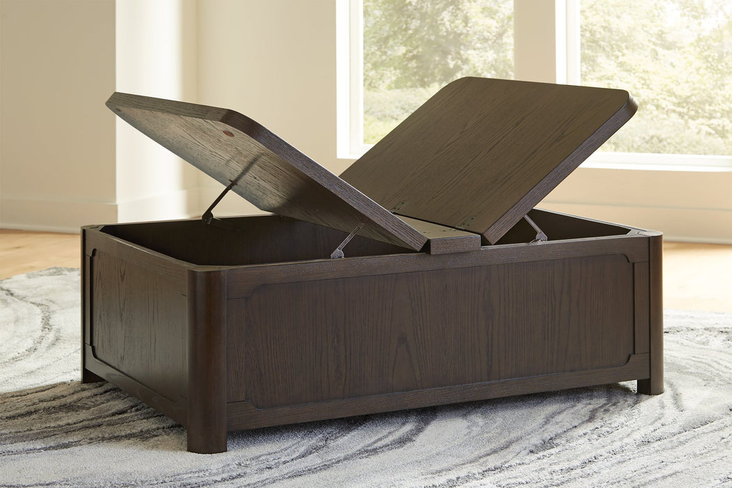 Breckington Coffee Table With Storage - Plourde Furniture Co (Caribou, ME)