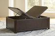 Breckington Coffee Table With Storage - Plourde Furniture Co (Caribou, ME)