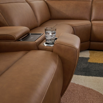 Magic Man 5-Piece Power Reclining Sectional - Plourde Furniture Co (Caribou, ME)