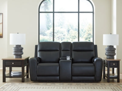 5Z-Relaxation Power Reclining Loveseat with Console - Plourde Furniture Co (Caribou, ME)
