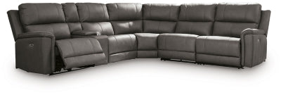 Bleckley Power Reclining Sectional - Plourde Furniture Co (Caribou, ME)