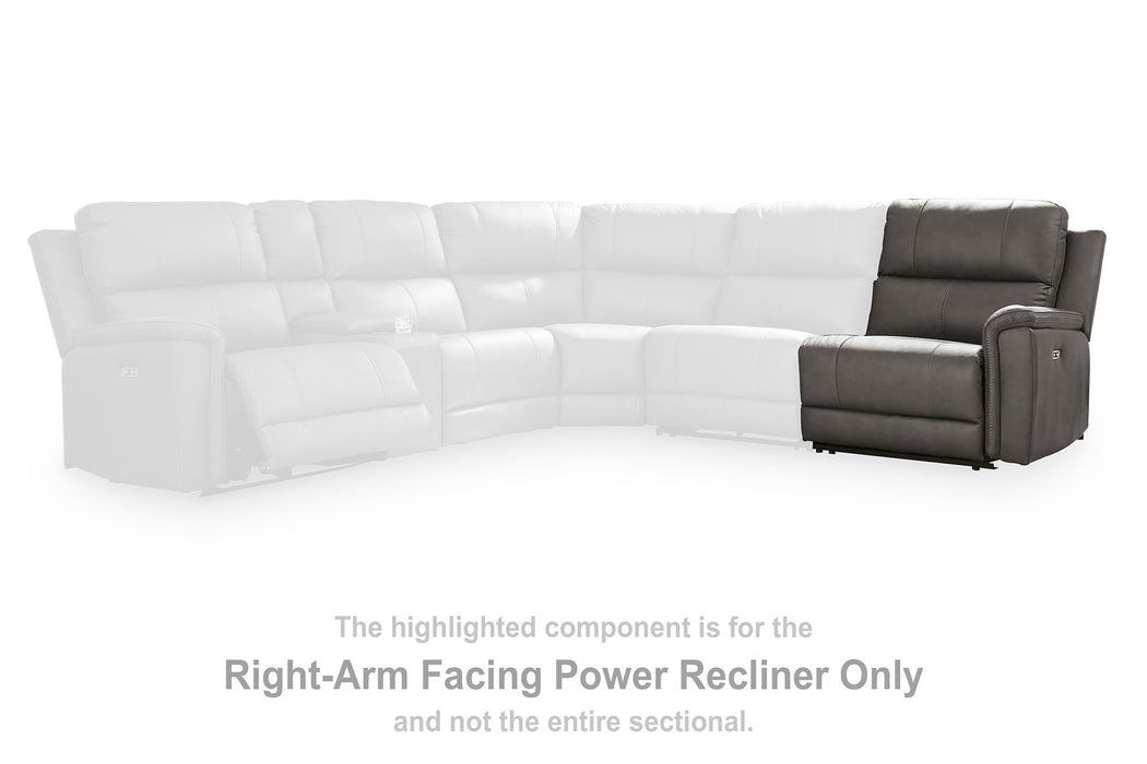 Bleckley Power Reclining Sectional - Plourde Furniture Co (Caribou, ME)