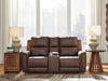 Bleckley Power Reclining Loveseat with Console - Plourde Furniture Co (Caribou, ME)