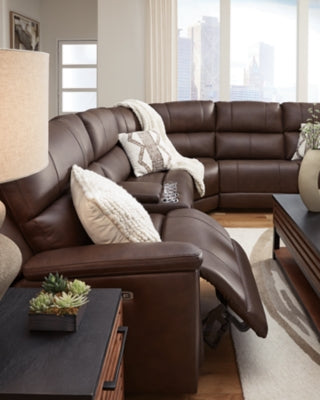 Bleckley Power Reclining Sectional - Plourde Furniture Co (Caribou, ME)