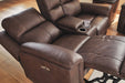 Bleckley Power Reclining Loveseat with Console - Plourde Furniture Co (Caribou, ME)
