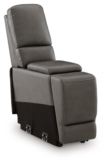 5Z - Pittson Power Reclining Sectional Loveseat with Console - Plourde Furniture Co (Caribou, ME)