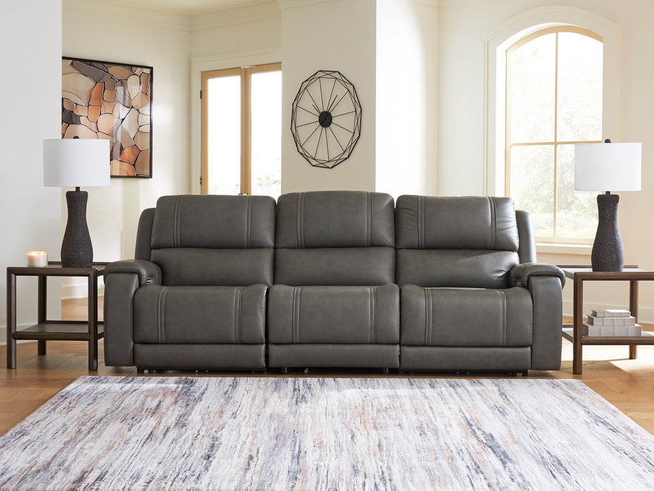 5Z - Pittson Power Sectional Reclining Sofa - Plourde Furniture Co (Caribou, ME)