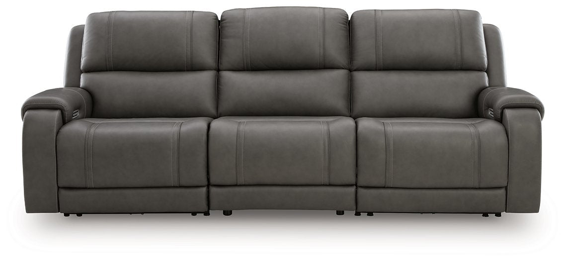 5Z - Pittson Power Sectional Reclining Sofa - Plourde Furniture Co (Caribou, ME)