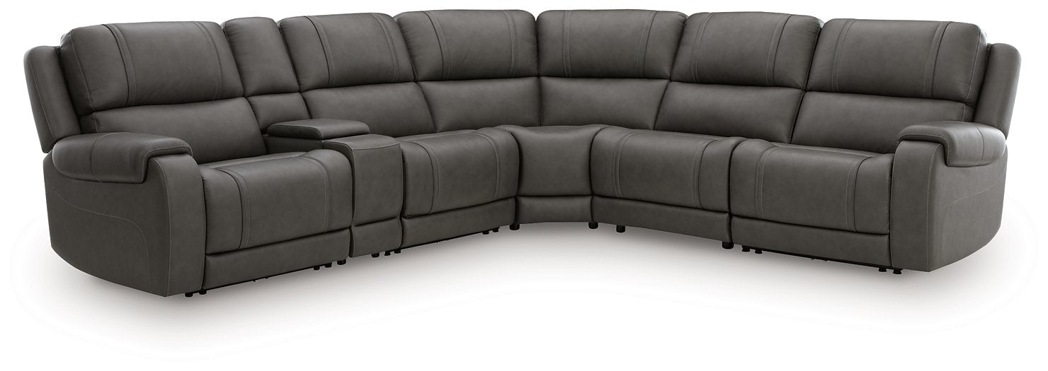 5Z - Pittson Power Reclining Sectional - Plourde Furniture Co (Caribou, ME)