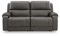 5Z - Pittson Power Reclining Sectional Loveseat - Plourde Furniture Co (Caribou, ME)