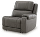 5Z - Pittson Power Reclining Sectional Loveseat with Console - Plourde Furniture Co (Caribou, ME)