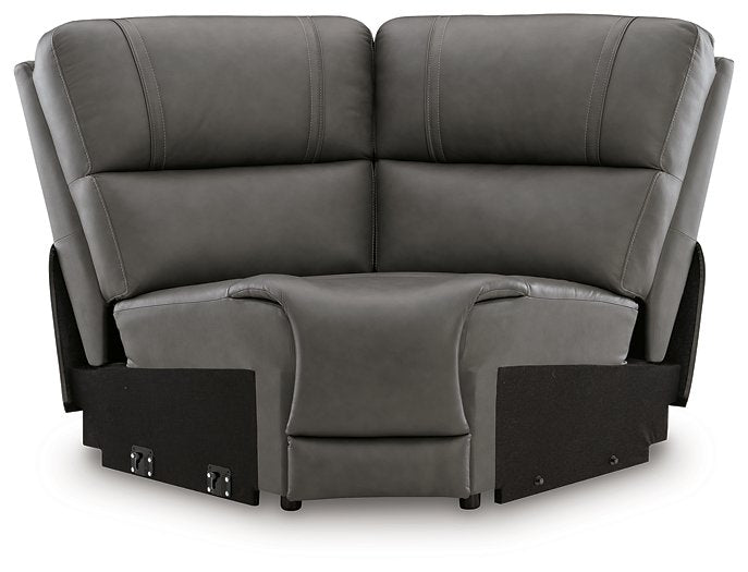 5Z - Pittson Power Reclining Sectional - Plourde Furniture Co (Caribou, ME)