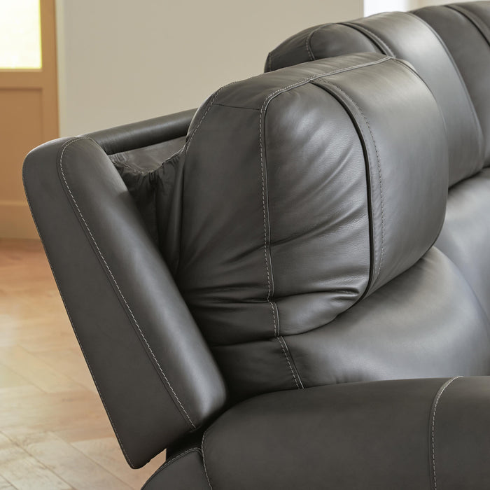 5Z - Pittson Power Sectional Reclining Sofa - Plourde Furniture Co (Caribou, ME)