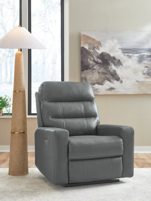 Pennacle Pier Power Recliner - Plourde Furniture Co (Caribou, ME)