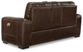 Alessandro Power Reclining Loveseat with Console - Plourde Furniture Co (Caribou, ME)
