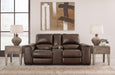 Alessandro Power Reclining Loveseat with Console - Plourde Furniture Co (Caribou, ME)