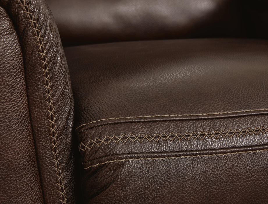 Alessandro Power Reclining Loveseat with Console - Plourde Furniture Co (Caribou, ME)