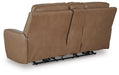 DeepWakes Power Reclining Loveseat with Console - Plourde Furniture Co (Caribou, ME)