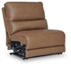 DeepWakes Reclining Sectional with Storage Console - Plourde Furniture Co (Caribou, ME)