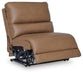 DeepWakes Reclining Sectional with Storage Console - Plourde Furniture Co (Caribou, ME)