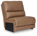 DeepWakes Reclining Sectional with Storage Console - Plourde Furniture Co (Caribou, ME)