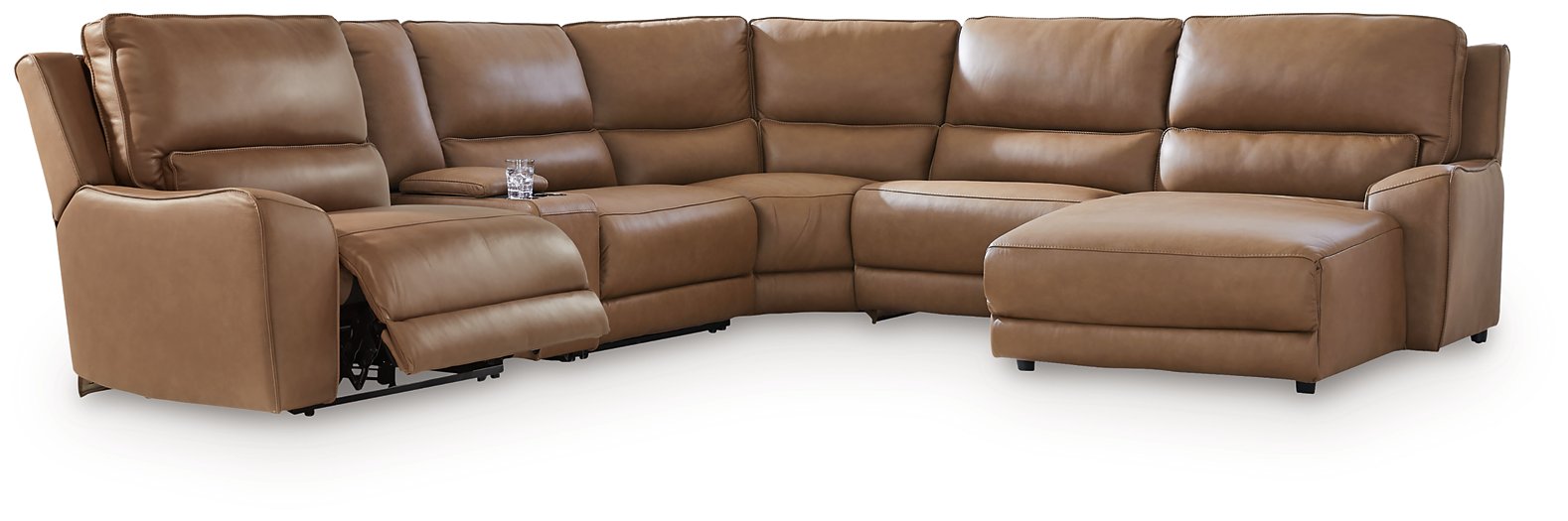 DeepWakes Power Reclining Sectional with Chaise - Plourde Furniture Co (Caribou, ME)