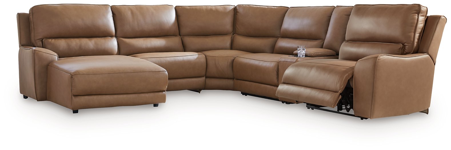 DeepWakes Power Reclining Sectional with Chaise - Plourde Furniture Co (Caribou, ME)