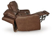 DeepWakes Power Reclining Loveseat with Console - Plourde Furniture Co (Caribou, ME)