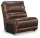 DeepWakes Reclining Sectional with Storage Console - Plourde Furniture Co (Caribou, ME)