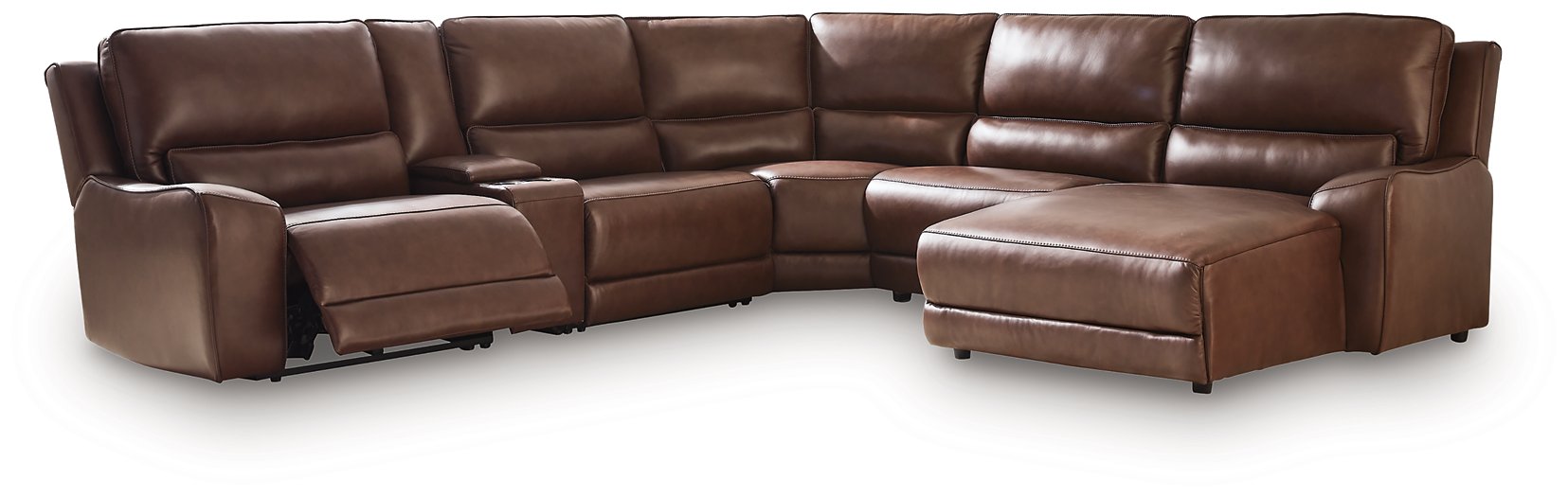 DeepWakes Power Reclining Sectional with Chaise - Plourde Furniture Co (Caribou, ME)