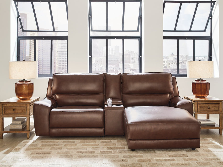 DeepWakes Power Reclining Sectional with Chaise - Plourde Furniture Co (Caribou, ME)