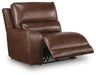 DeepWakes Reclining Sectional with Storage Console - Plourde Furniture Co (Caribou, ME)