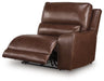 DeepWakes Reclining Sectional with Storage Console - Plourde Furniture Co (Caribou, ME)