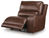 DeepWakes Reclining Sectional with Storage Console - Plourde Furniture Co (Caribou, ME)