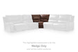 DeepWakes Reclining Sectional with Storage Console - Plourde Furniture Co (Caribou, ME)