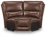 DeepWakes Reclining Sectional with Storage Console - Plourde Furniture Co (Caribou, ME)