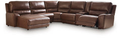 DeepWakes Power Reclining Sectional with Chaise - Plourde Furniture Co (Caribou, ME)
