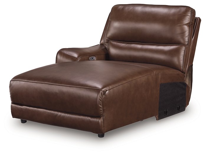 DeepWakes Power Reclining Sectional with Chaise - Plourde Furniture Co (Caribou, ME)
