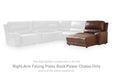 DeepWakes Power Reclining Sectional with Chaise - Plourde Furniture Co (Caribou, ME)