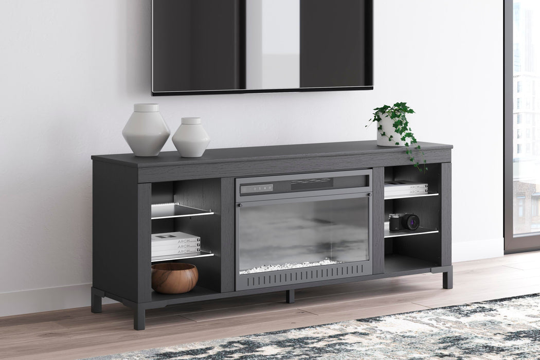 Cayberry 60" TV Stand with Electric Fireplace - Plourde Furniture Co (Caribou, ME)