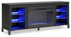 Cayberry 60" TV Stand with Electric Fireplace - Plourde Furniture Co (Caribou, ME)