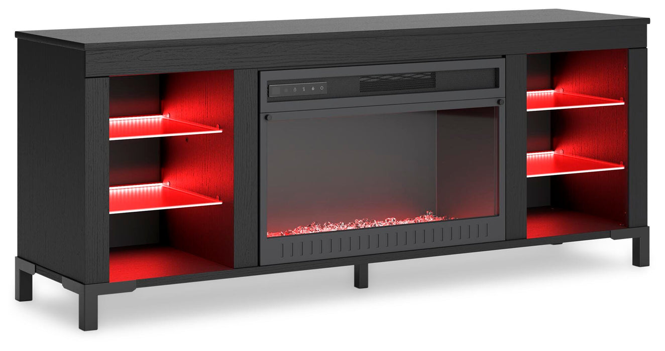 Cayberry 60" TV Stand with Electric Fireplace - Plourde Furniture Co (Caribou, ME)