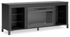 Cayberry 60" TV Stand with Electric Fireplace - Plourde Furniture Co (Caribou, ME)