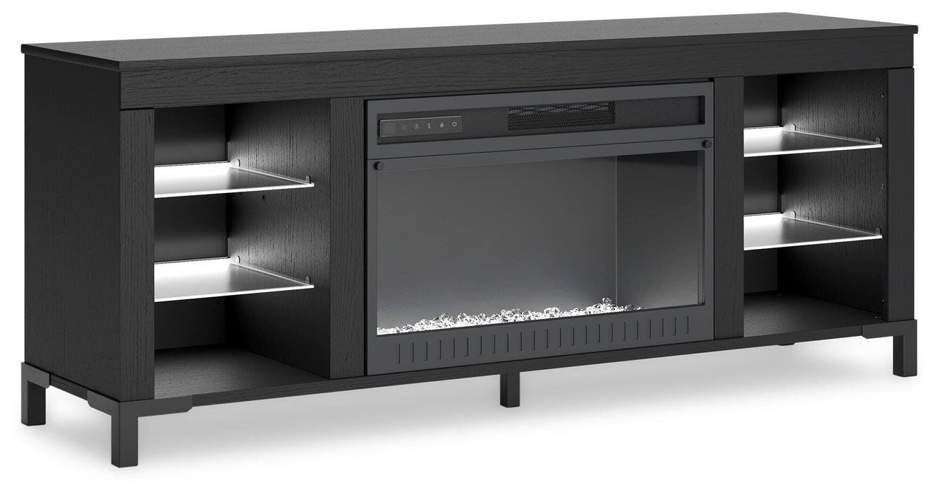 Cayberry 60" TV Stand with Electric Fireplace - Plourde Furniture Co (Caribou, ME)