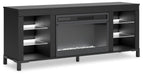 Cayberry 60" TV Stand with Electric Fireplace - Plourde Furniture Co (Caribou, ME)