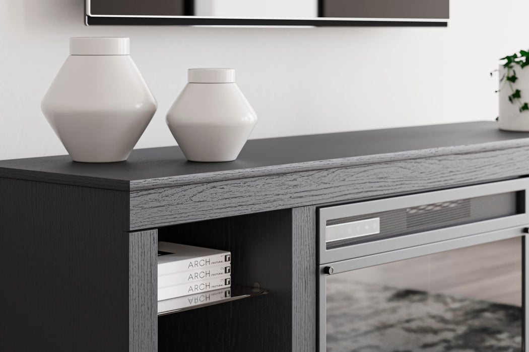 Cayberry 60" TV Stand with Electric Fireplace - Plourde Furniture Co (Caribou, ME)