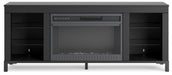 Cayberry 60" TV Stand with Electric Fireplace - Plourde Furniture Co (Caribou, ME)