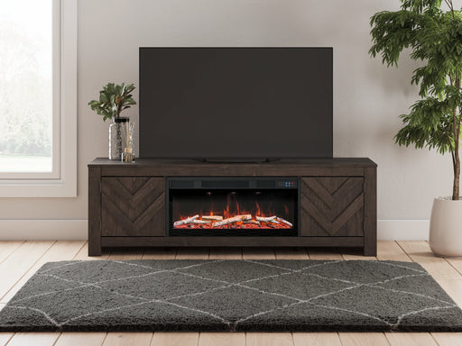 Cayboni 71" TV Stand with Electric Fireplace - Plourde Furniture Co (Caribou, ME)